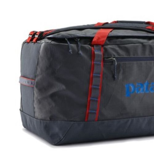 Patagonia Black Hole Duffel utazótáska 100 l smolder blue/amanita red