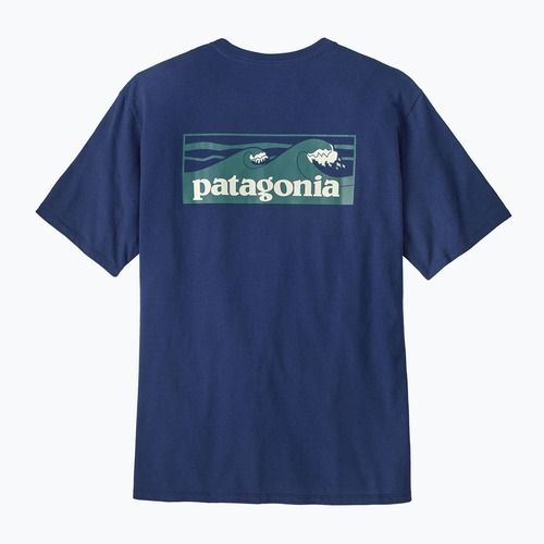 Férfi Patagonia Boardshort Logo Pocket póló Responsibili clement blue