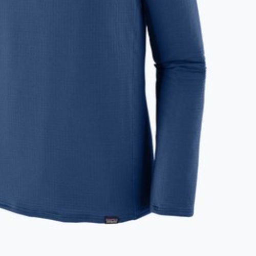 Férfi Patagonia Cap Thermal Weight Zip Neck pulóver clement kék