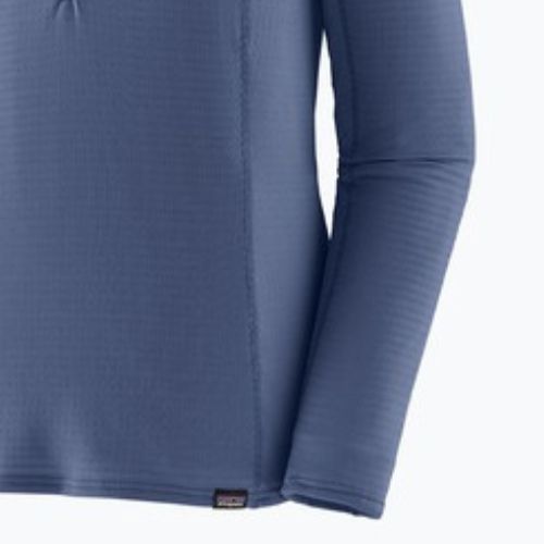 Női Patagonia Cap Thermal Weight Zip Neck pulóver clement kék