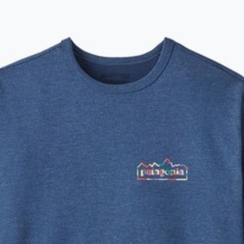 Patagonia férfi Lightweight Unity Fitz Wildrise Crew pulóver clement kék