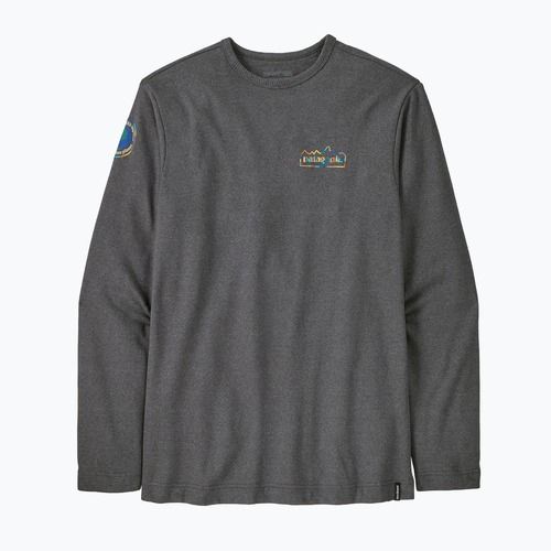 Férfi Patagonia Lightweight Unity Fitz Wildrise Crew pulóver tinta fekete