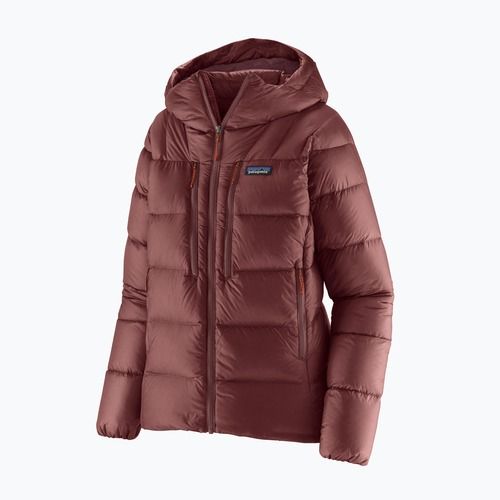 Patagonia női pehelypaplan Fitz Roy Down Hoody sötét rubin w / sizzle red