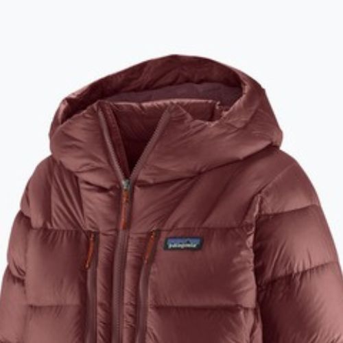 Patagonia női pehelypaplan Fitz Roy Down Hoody sötét rubin w / sizzle red