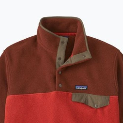 Férfi Patagonia LW Synch Snap-T P / O amanita piros trekking melegítőfelső