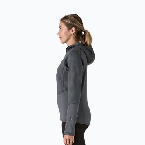 Női softshell dzseki Patagonia R1 Hybrid Pullover Hoody smolder kék