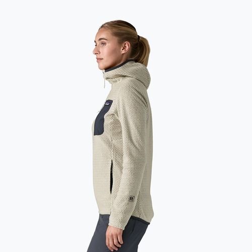 Női Patagonia R1 Air Full-Zip Fleece Hoody gyapjú fehér