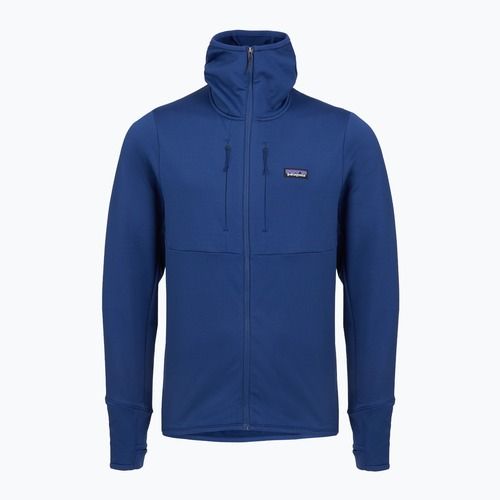Férfi Patagonia R1 Thermal Full Zip Hoody clement kék trekking pulóver