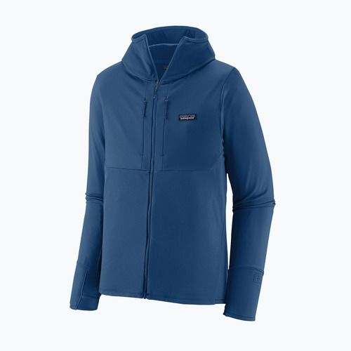 Férfi Patagonia R1 Thermal Full Zip Hoody clement kék trekking pulóver