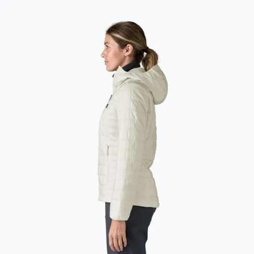 Női Patagonia Nano Puff Hoody nyír fehér pehelypaplan kabát