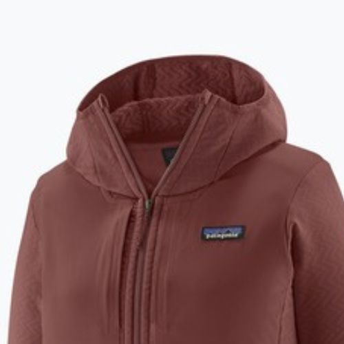Patagonia női softshell dzseki R2 CrossStrata Hoody sötét rubin színű