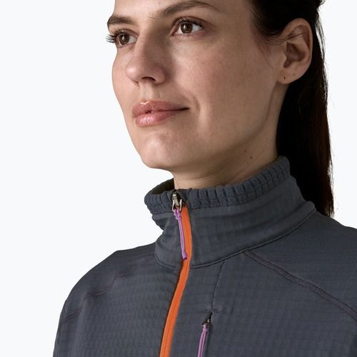 Patagonia női R1 Hybrid füstölgő kék melegítőfelső