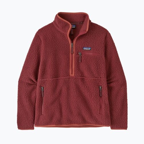 Női Patagonia Retro Pile gyapjú pulóver Marsupial sequoia piros