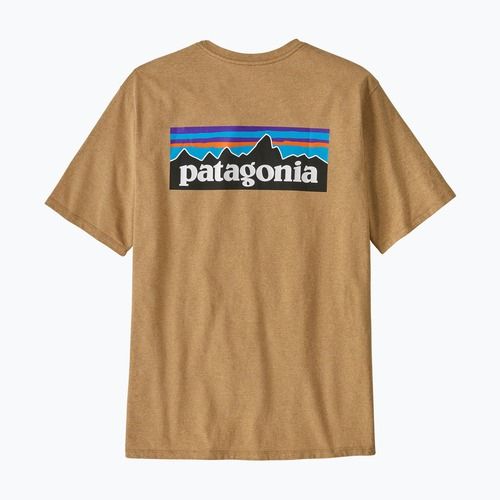Férfi Patagonia P-6 Logo Responsibili-Tee talon arany póló