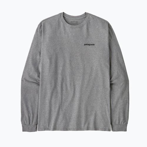 Férfi Patagonia P-6 Logo Responsibili gravel heather longsleeve