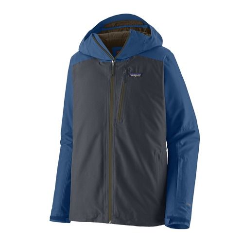 Patagonia szigetelt Powder Town férfi esőkabát smolder blue w / clement blue