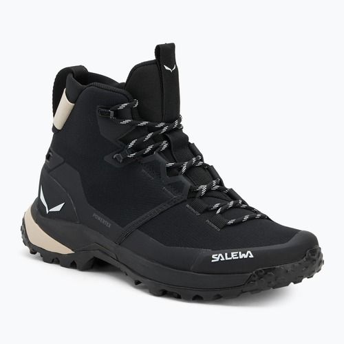 Női túrabakancs Salewa Puez 2 Mid Ptx fekete/fekete