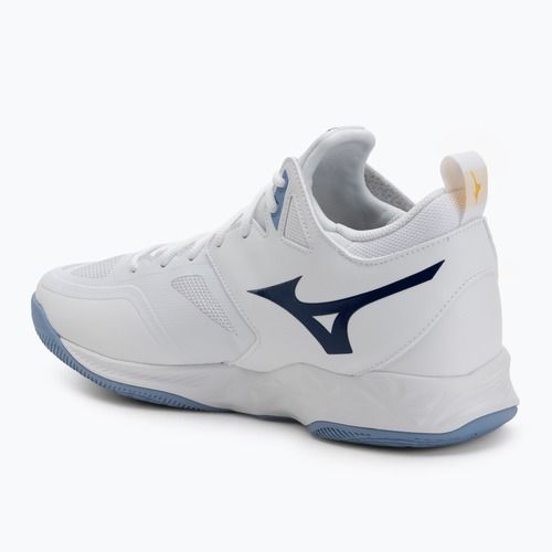 Röplabda cipő Mizuno Wave Dimension Mid fehér/bellwether kék/belairkék