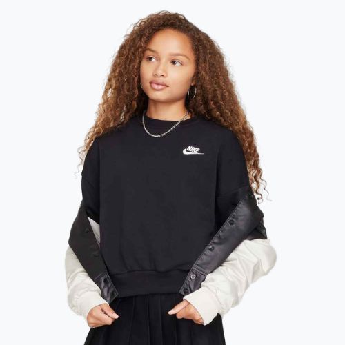 Nike Sportswear Club Fleece fekete/fehér gyermek melegítőfelső