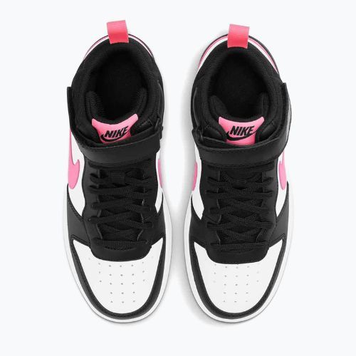 Nike Court Borough Mid 2 fekete/sunset pulse/fehér gyerekcipő