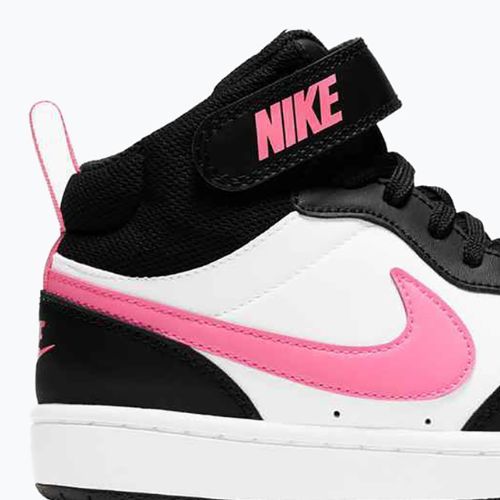 Nike Court Borough Mid 2 fekete/sunset pulse/fehér gyerekcipő