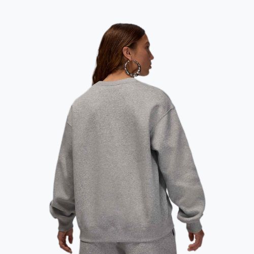 Női pulóver Jordan Brooklyn Fleece dark grey heather/white