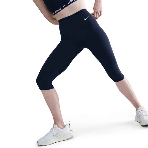 Női leggings Nike One High Waisted Capri midnight navy/fehér