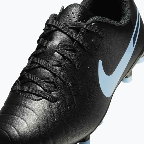 Nike Tiempo Legend 10 Club FG/MG fekete/fekete gyermek focicipő