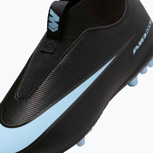 Gyermek futballcipő Nike Mercurial Superfly 10 Academy AG fekete/jeges kék