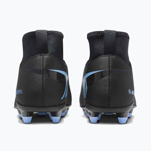 Gyermek futballcipő Nike Mercurial Superfly 10 Club FG/MG fekete/jeges kék