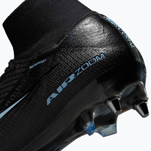 Férfi futballcipő Nike Mercurial Superfly 10 Elite SG-Pro fekete/jeges kék