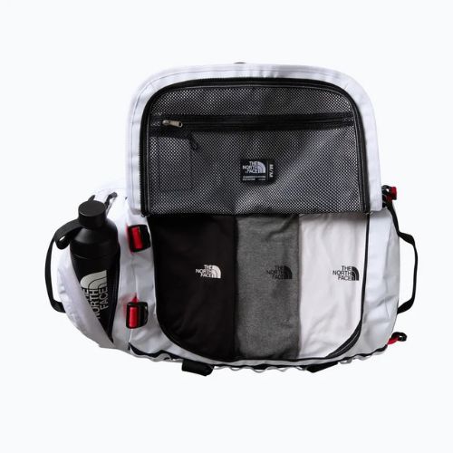 Utazótáska The North Face Base Camp Duffel M 71 l fehér/fekete/magaslati piros