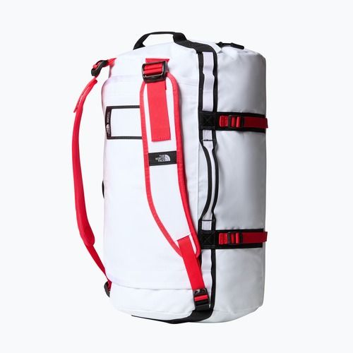 Utazótáska The North Face Base Camp Duffel S 50 l fehér/fekete/magaslati piros