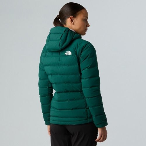 Női pehelykabát The North Face Abseil Stretch Down Hoodie vadász zöld