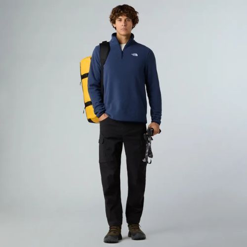 Férfi gyapjú pulóver The North Face Glacier Fleece 1/4 Zip csúcs navy