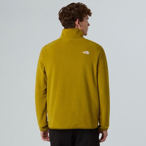 Férfi The North Face Glacier Fleece 1/4 Zip mély dijoni melegítőfelső