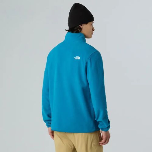 Férfi gyapjú pulóver The North Face Glacier Fleece 1/4 Zip szürkéskék