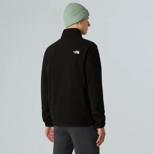 Férfi gyapjú pulóver The North Face Glacier Fleece 1/4 Zip fekete