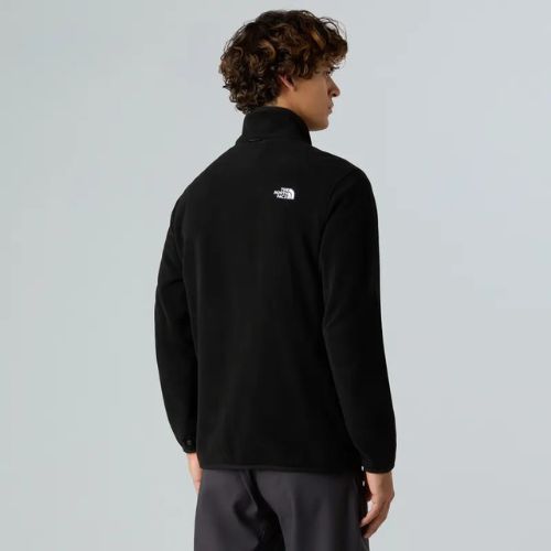 Férfi gyapjú pulóver The North Face Glacier Fleece fekete