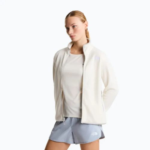 Női gyapjú pulóver The North Face Glacier Fleece fehér dune