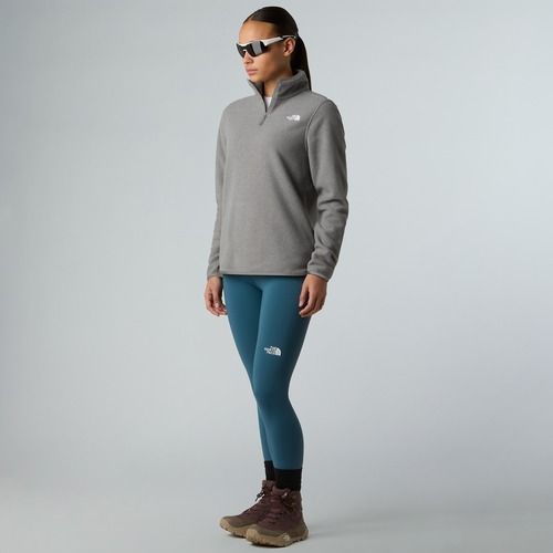 Női gyapjú pulóver The North Face Glacier Fleece 1/4 Zip középszürke szürke szürke