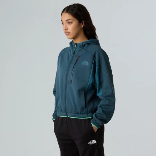 Női The North Face Mountain Athletics Fleece Full Zip teljes cipzáras mély ciprus/space pulóver