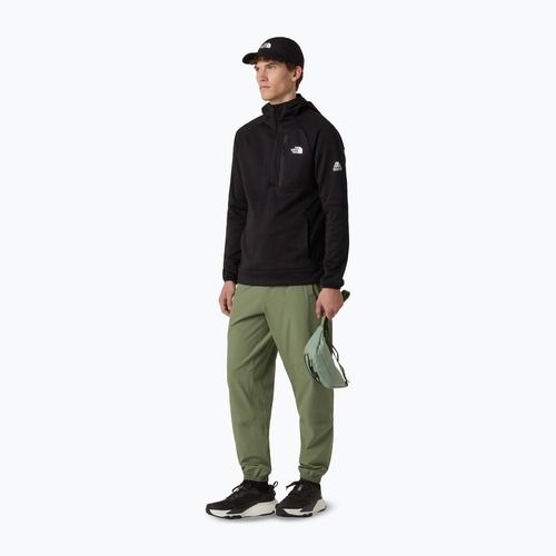 Férfi pulóver The North Face Mountain Athletics Fleece kapucnis 1/4 cipzár fekete