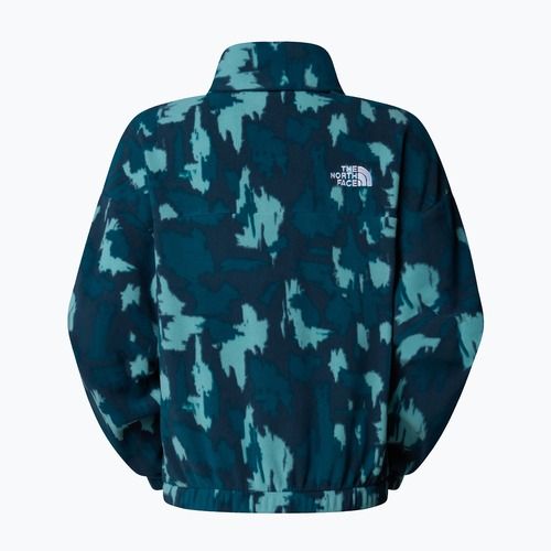 Női pulóver The North Face Mountain Athletics Fleece 1/4 Zip Print deep cypress painted