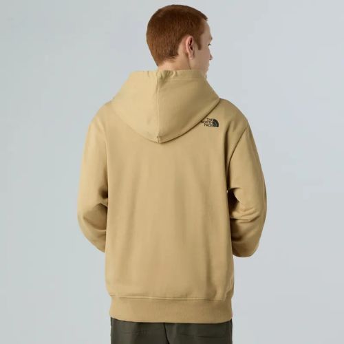 Férfi pulóver The North Face Mountain Logo Relaxed kapucnis khaki stone