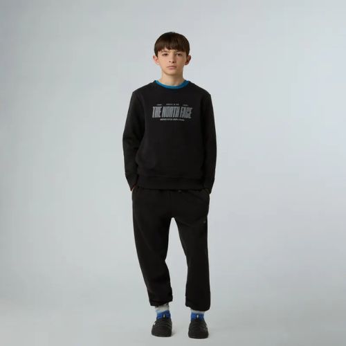 Gyerek pulóver The North Face Reflective Logo Relaxed Crew black
