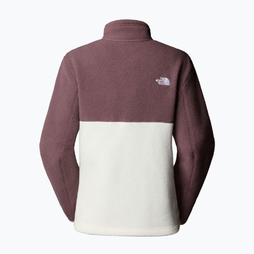 Női gyapjú pulóver The North Face Yumiori Full Zip fehér dune/tawny kvarc
