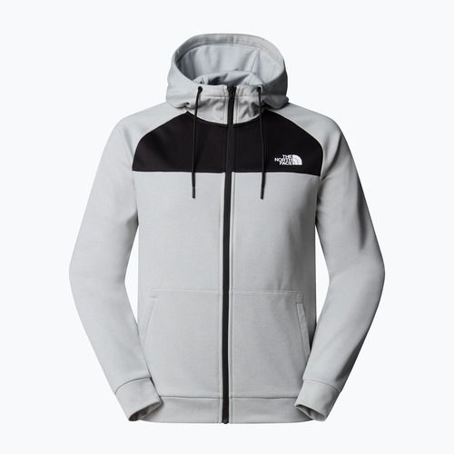 Férfi pulóver The North Face Reaxion Fleece Full Zip Hoodie magas derekú szürke világos melírozott