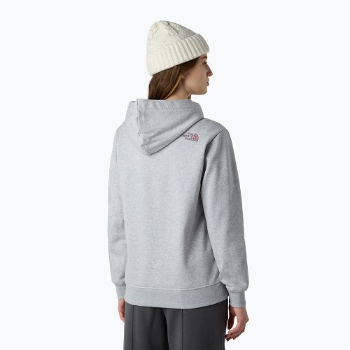 Női The North Face Drew Peak pulóveres kapucnis pulóver lightgreyheather/tawnyquartz