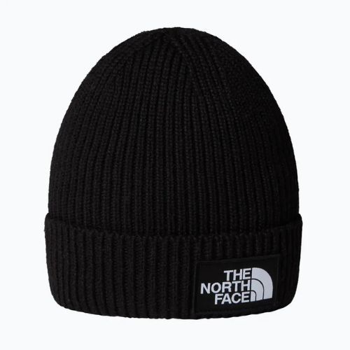 The North Face logós dobozos, mandzsettás gyermek téli sapka